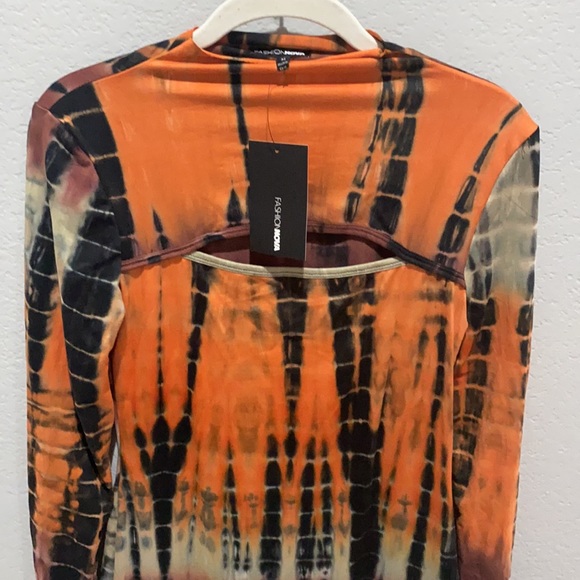 NWT Fashion Nova Tie Dye Midi Dress - Picture 2 of 4